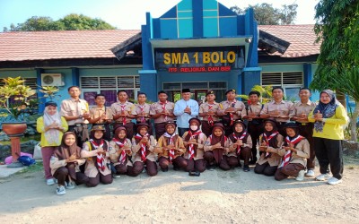 Pelepasan anggota Ekskul Pramuka SMPS NURUL JADID untuk mengikuti Kemah Akbar Se-Kabupaten Jakarta Pusat